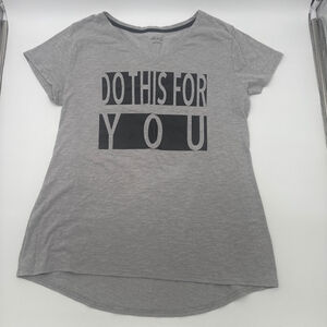 Women's BCG Gray Short Sleeve Tee with "Do This For You" Graphic XL